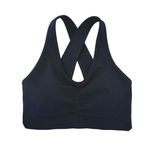 Scrunch Sports Bra| Seamless | Black | Small, 36” | NWOT - Picture 2 of 5